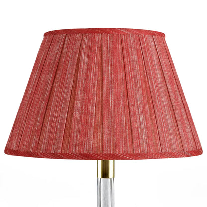 16 Inch Round Box Pleat Bedwyn Lampshade - Moire Carpet Slipper