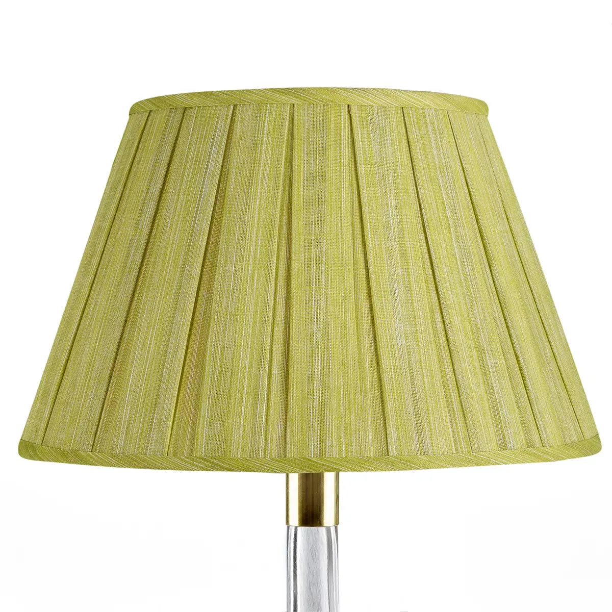 16 Inch Round Box Pleat Bedwyn Lampshade - Moire Euphorbia