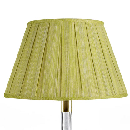 16 Inch Round Box Pleat Bedwyn Lampshade - Moire Euphorbia