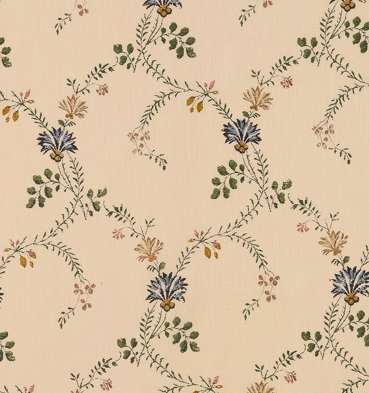Cornflowers on Heavy Linen