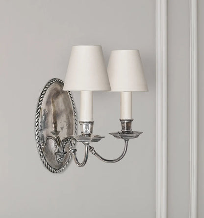 Ebury Sconce - Antique Silver