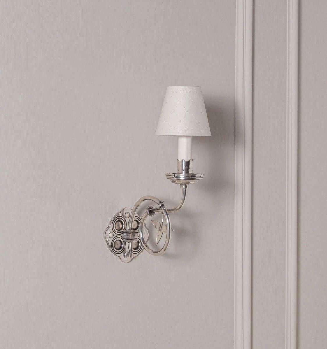 William White Sconce - Antique Silver