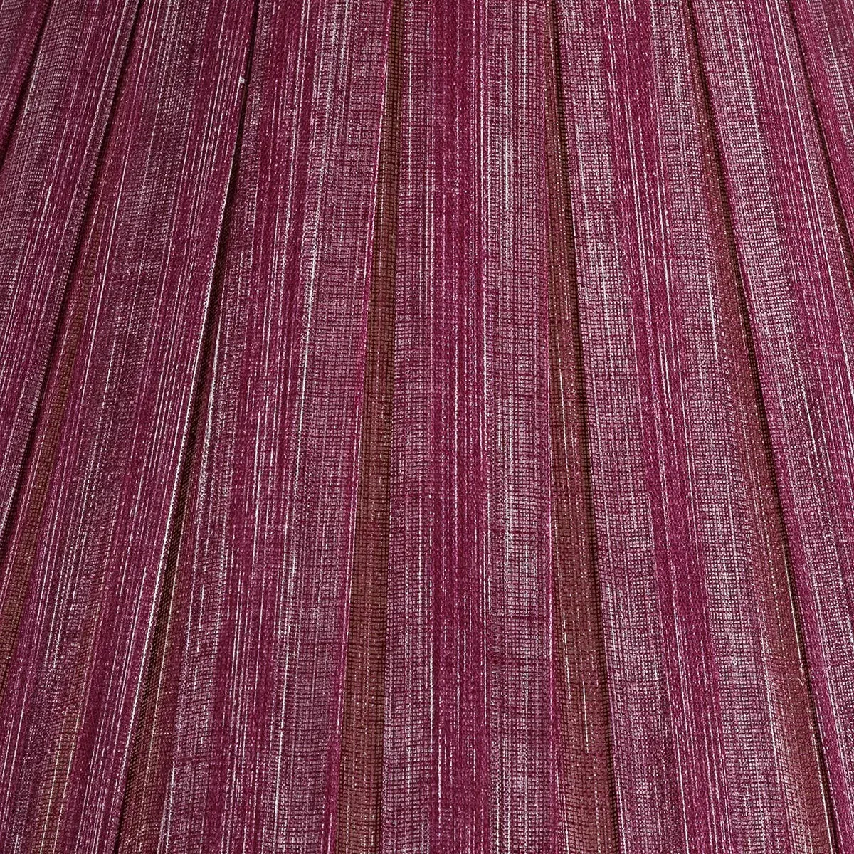 16 Inch Round Box Pleat Bedwyn Lampshade - Moire Back to the Fucshia