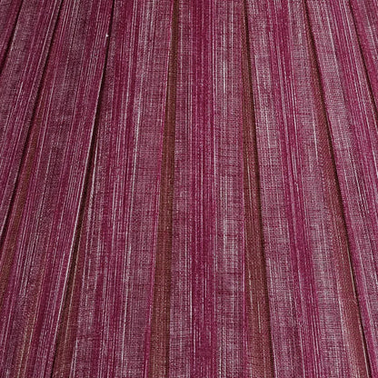 16 Inch Round Box Pleat Bedwyn Lampshade - Moire Back to the Fucshia