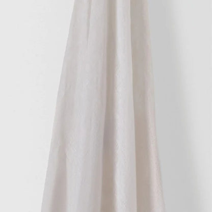 Light Weight Plain Linen - Ivory White