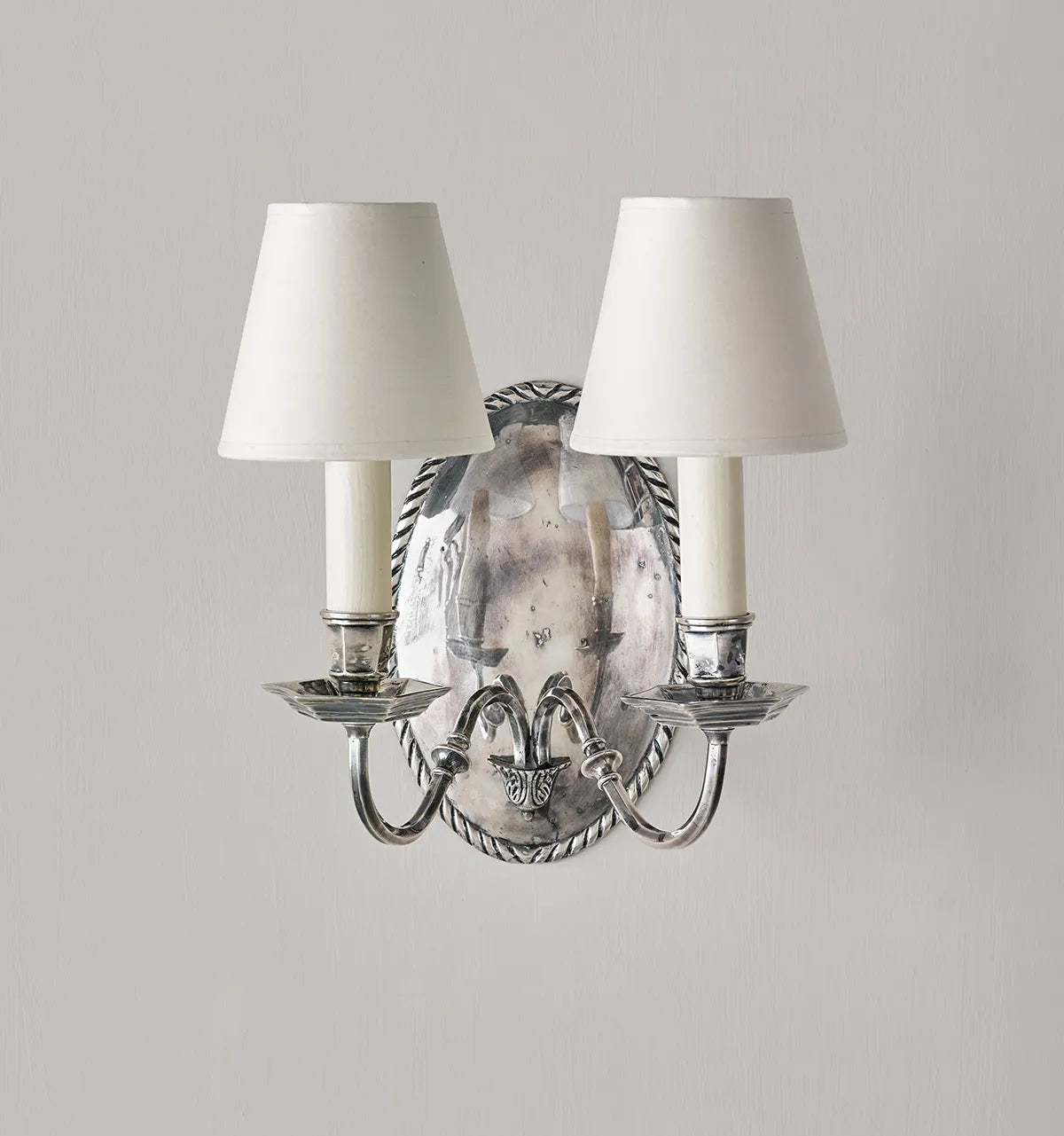 Ebury Sconce - Antique Silver