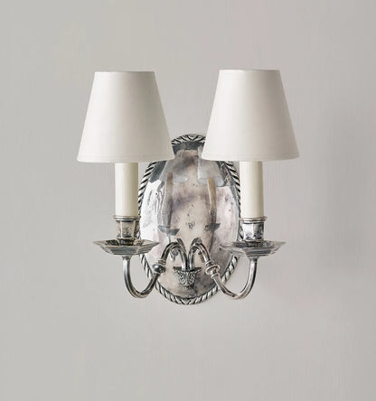 Ebury Sconce - Antique Silver