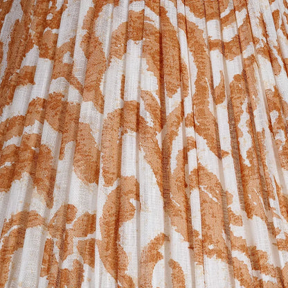 16 Inch Round Gathered Bedwyn Lampshade - Orange Marlborough