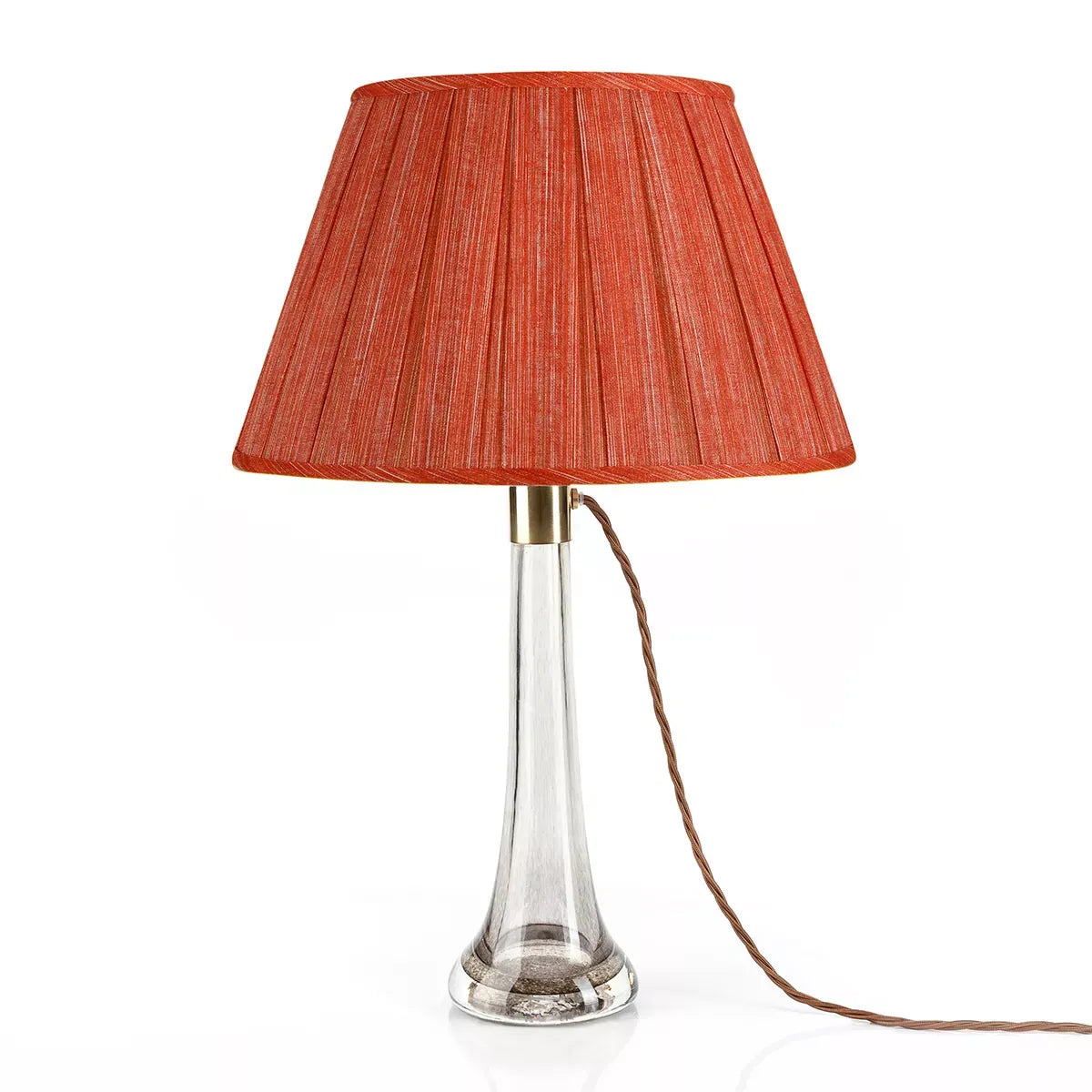 16 Inch Round Box Pleat Bedwyn Lampshade - Moire Fresco
