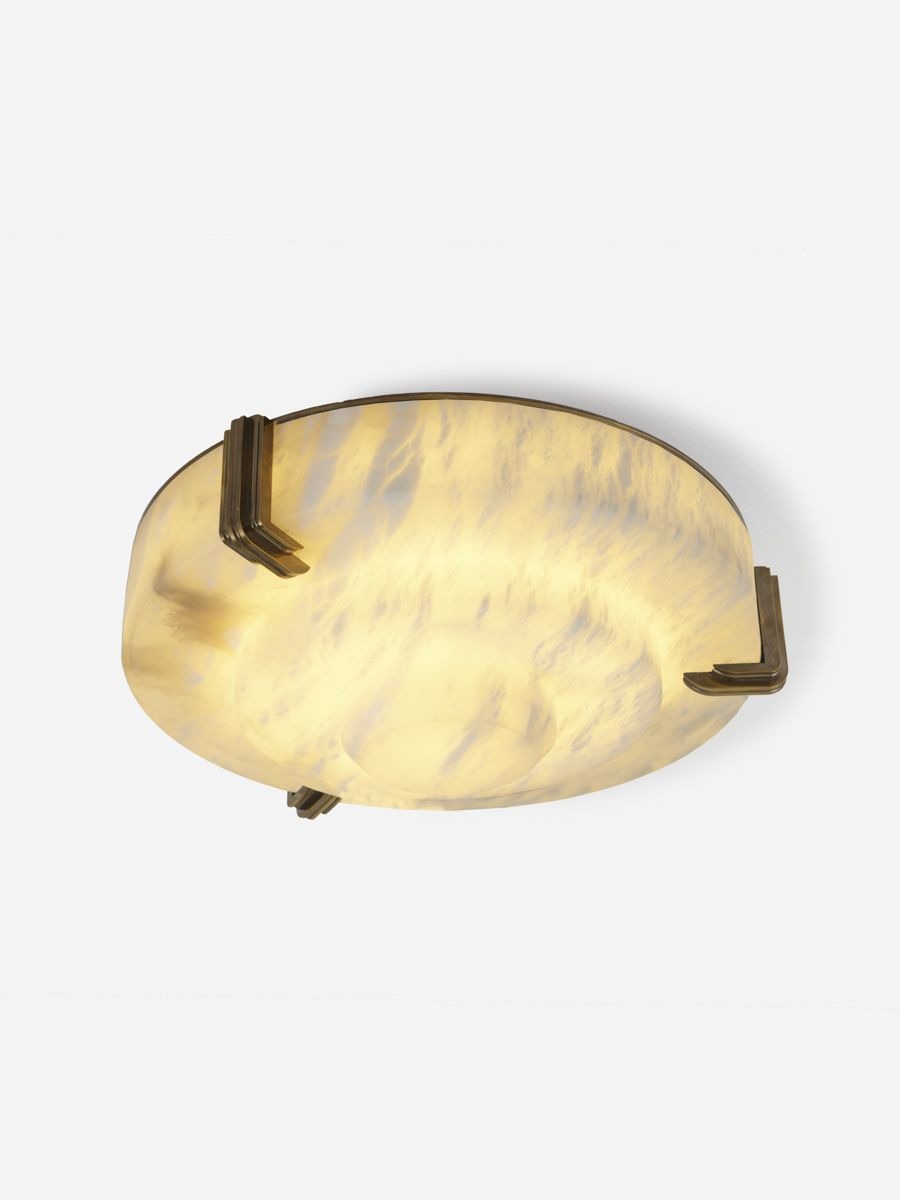Alabaster Lang Flush Mount Small