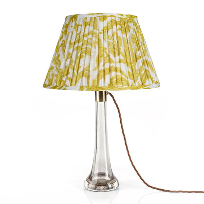 16 Inch Round Gathered Bedwyn Lampshade - Yellow Marlborough