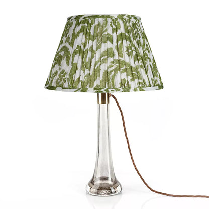 16 Inch Round Gathered Bedwyn Lampshade - Green Marlborough