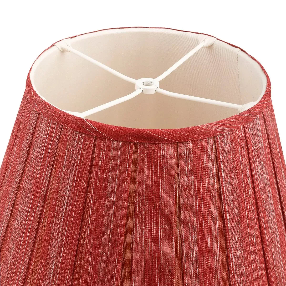 16 Inch Round Box Pleat Bedwyn Lampshade - Moire Carpet Slipper