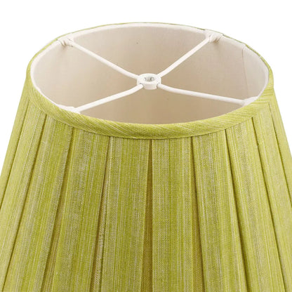 16 Inch Round Box Pleat Bedwyn Lampshade - Moire Euphorbia
