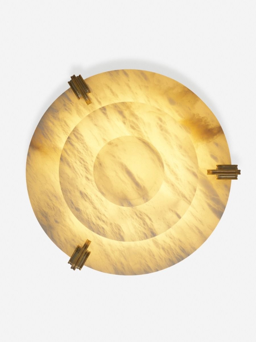 Alabaster Lang Flush Mount Small
