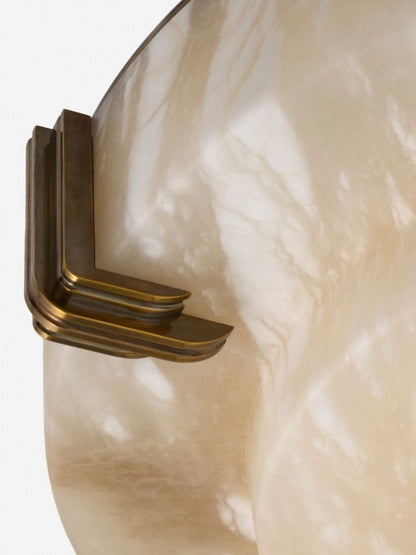 Alabaster Lang Flush Mount Small