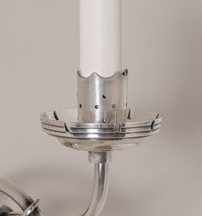 William White Sconce - Antique Silver