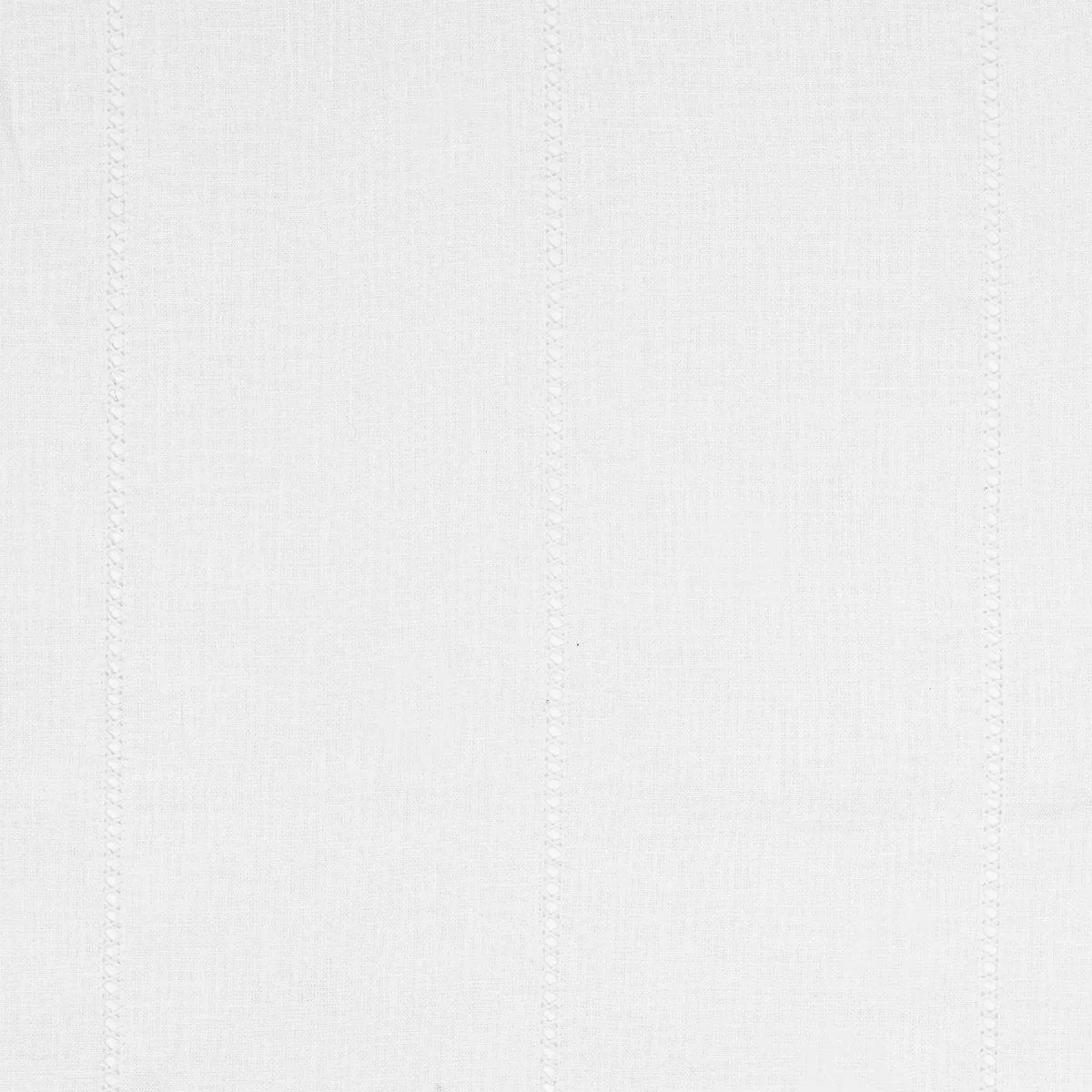 Drawn Thread Fabric Cross Stitch Rows - Ivory White