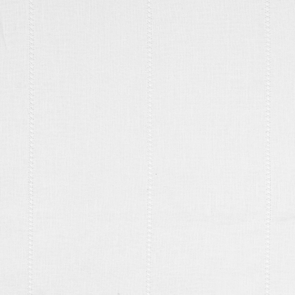 Drawn Thread Fabric Cross Stitch Rows - Ivory White