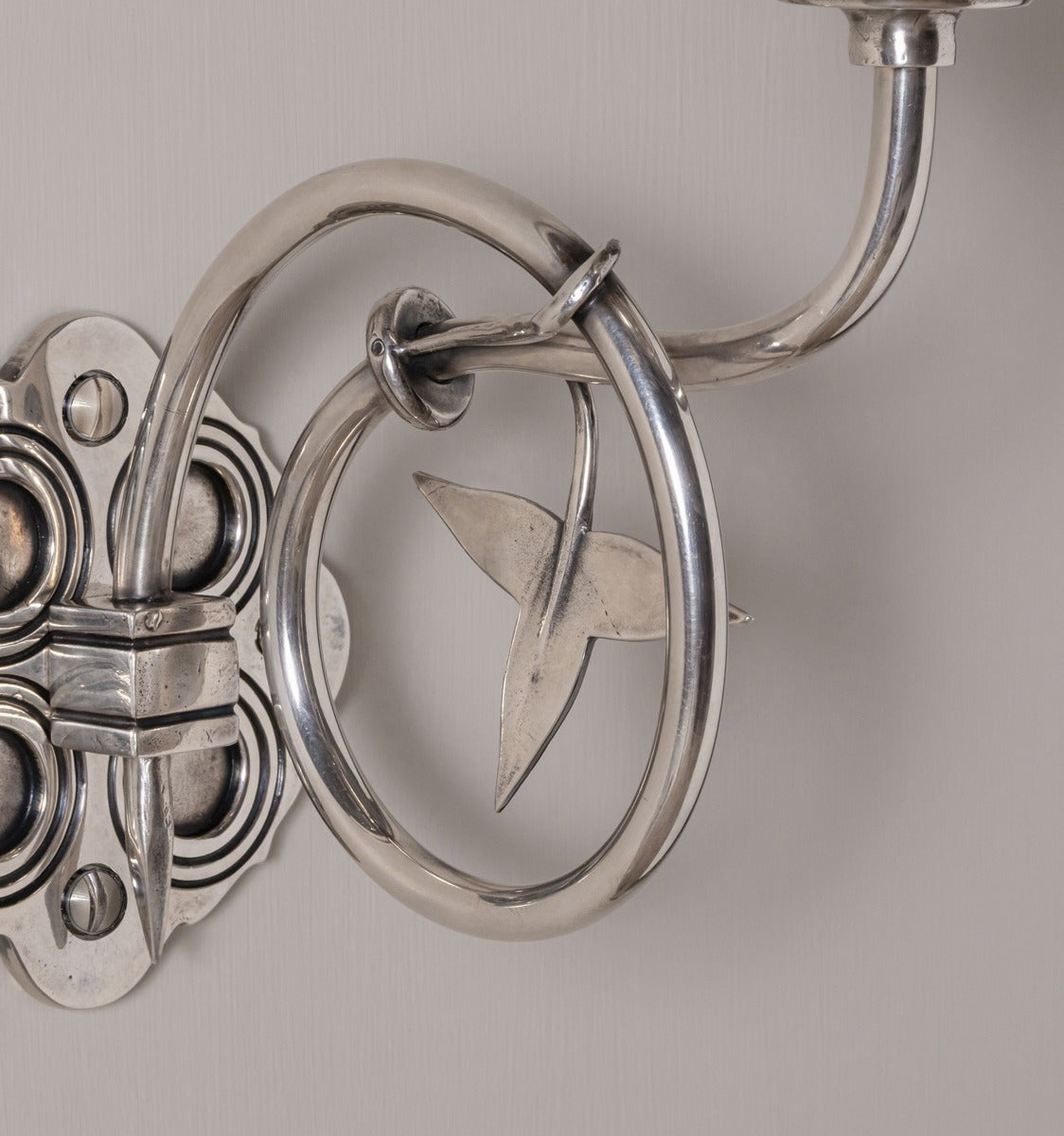 William White Sconce - Antique Silver