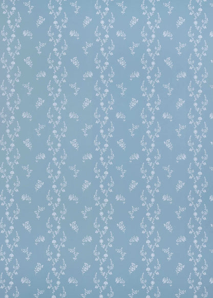 Indienne Lace Wallpaper - Jasper Blue