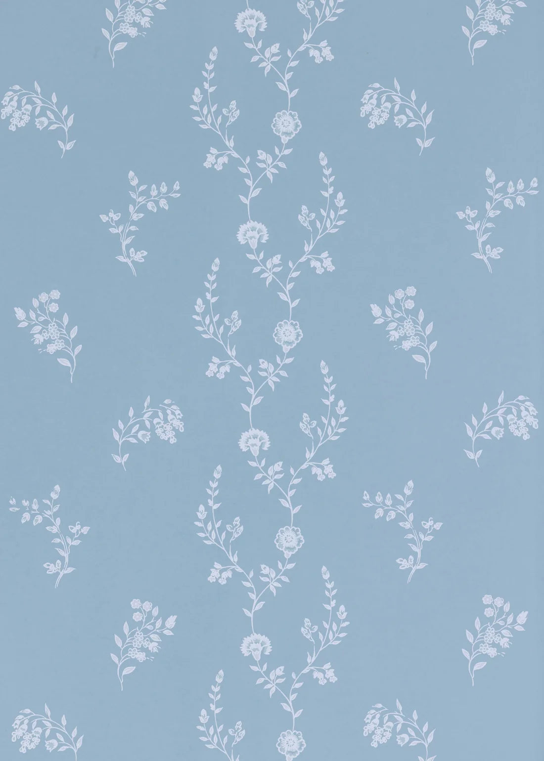 Indienne Lace Wallpaper - Jasper Blue