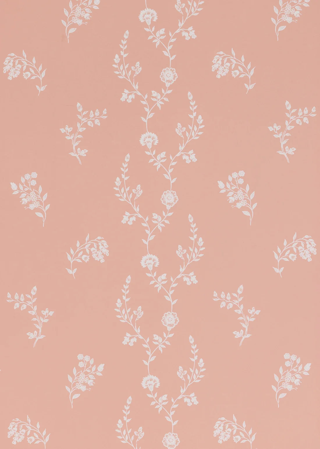 Indienne Lace Wallpaper - Rose Pink