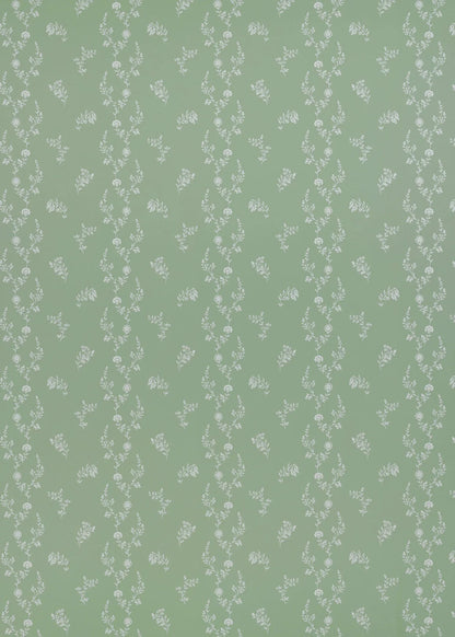 Indienne Lace Wallpaper - Sea Green