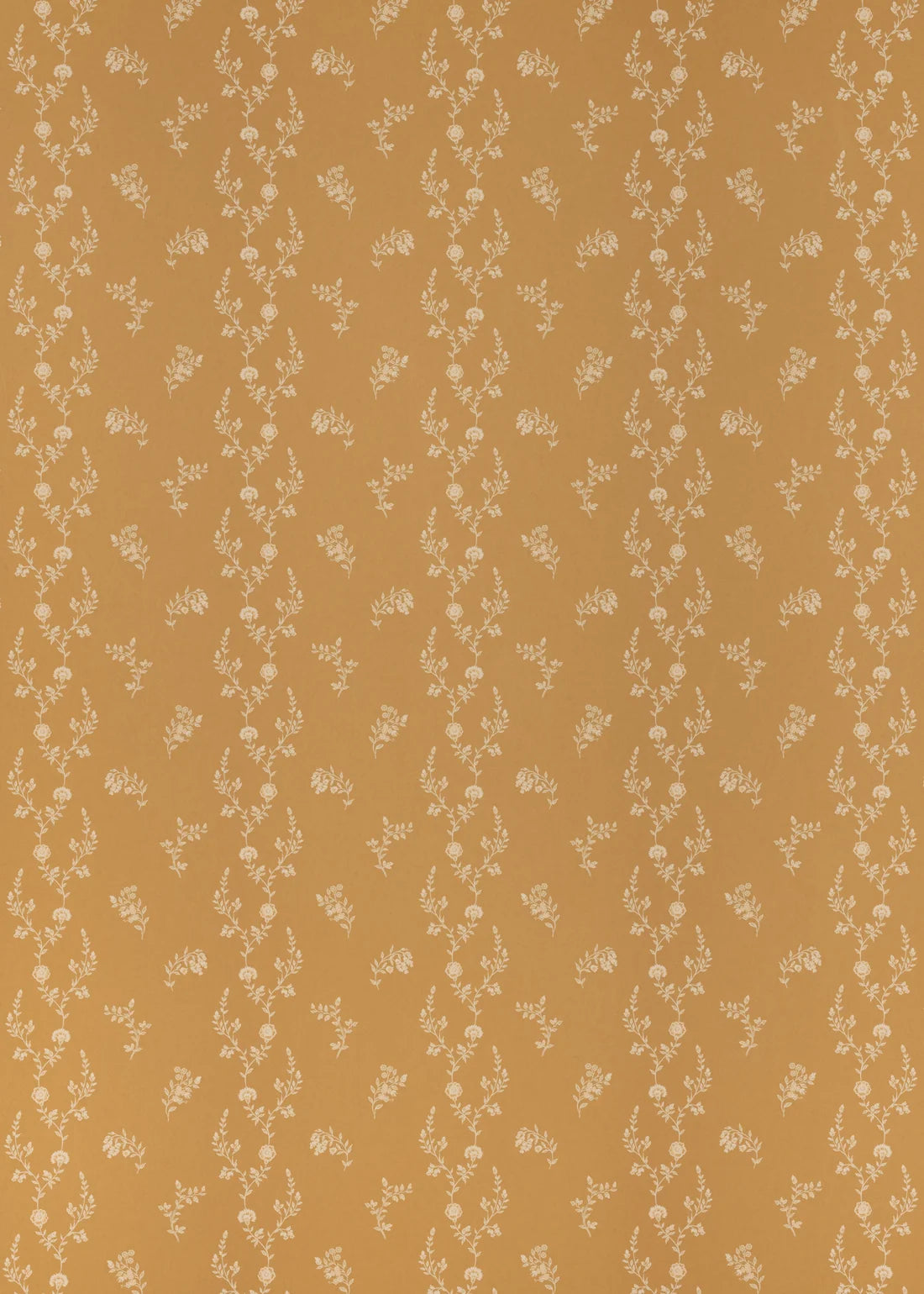 Indienne Lace Wallpaper - Yellow Ochre