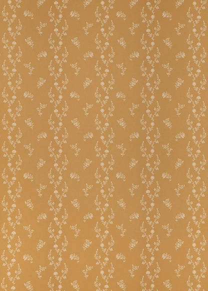 Indienne Lace Wallpaper - Yellow Ochre