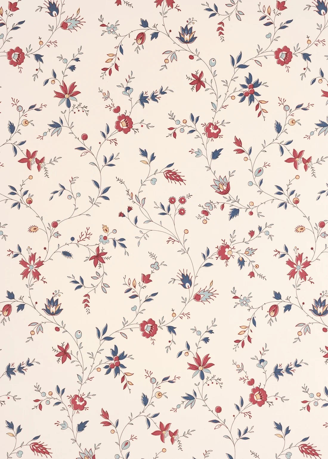 Indienne Trailing Wallpaper - Marseilles