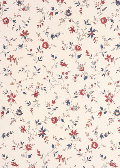 Indienne Trailing Wallpaper - Marseilles