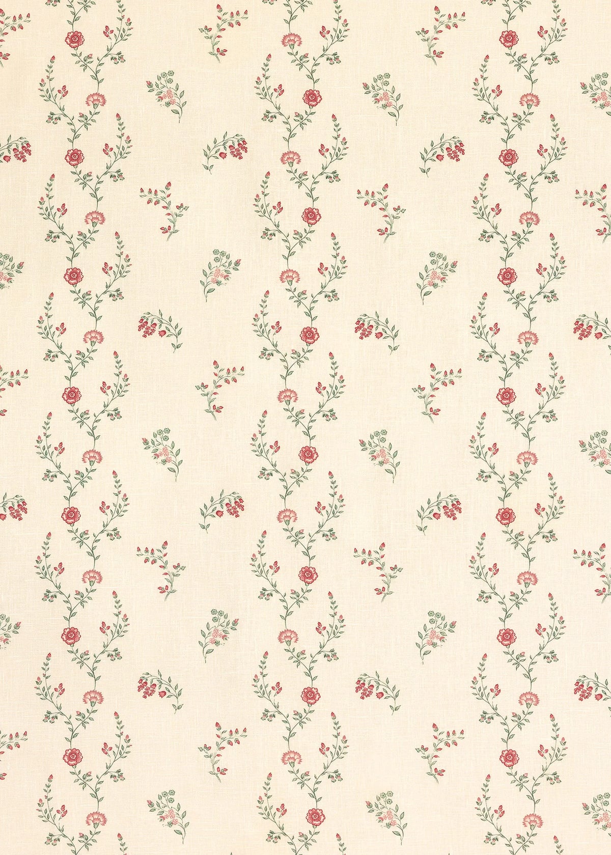 Indienne Vine - Crimson/Rose