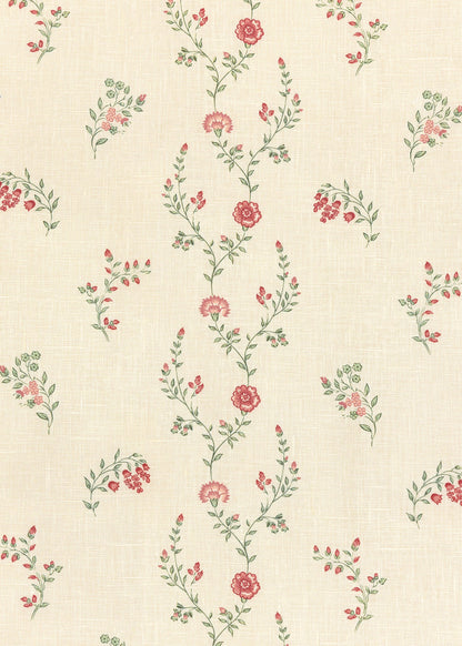 Indienne Vine - Crimson/Rose