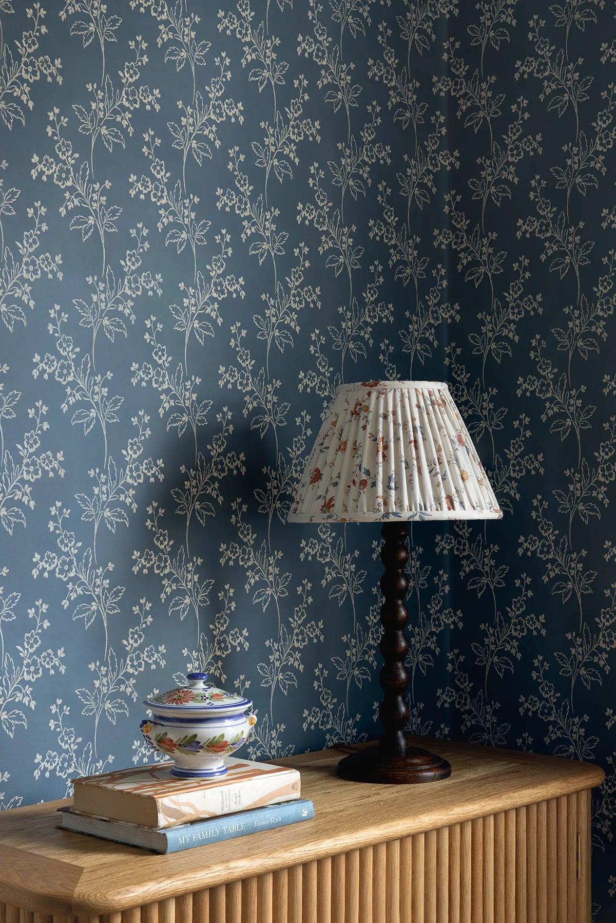 Colette Wallpaper - Indigo Ground