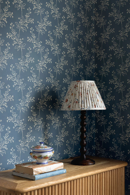 Colette Wallpaper - Indigo Ground