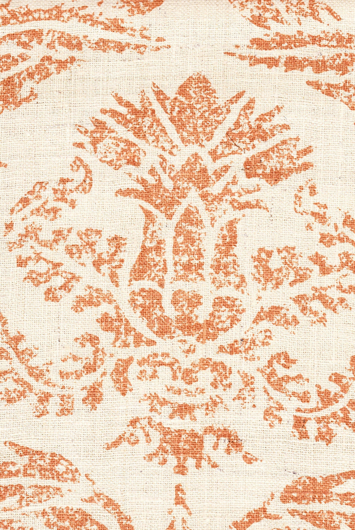 Izmir - Tangerine on Natural Silk