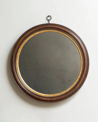 Melbury Mirror with Flat Plate - Mahogany Finish