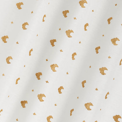 Kokoshnik Printed Linen Voile - Old Gold / Oyster