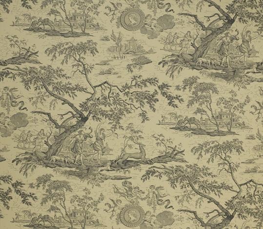La Chasse Wallpaper - Charcoal