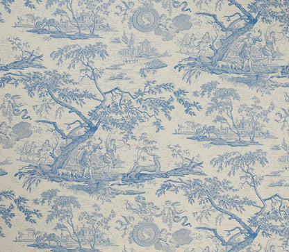 La Chasse Wallpaper - Powder Blue