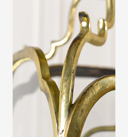 Corsham Lantern Small - Antique Brass - Downward Candles