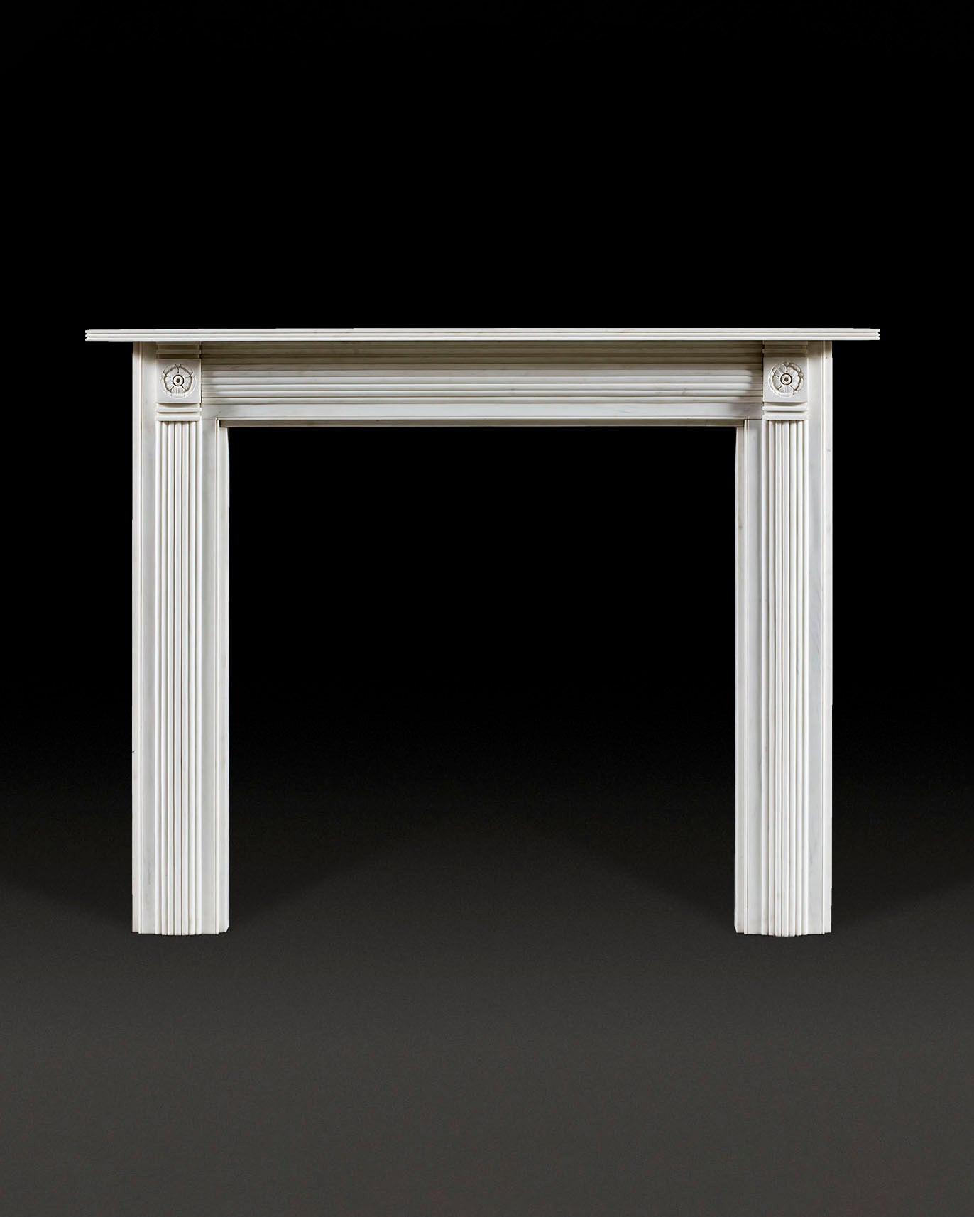 Longbourn Chimneypiece - White Marble
