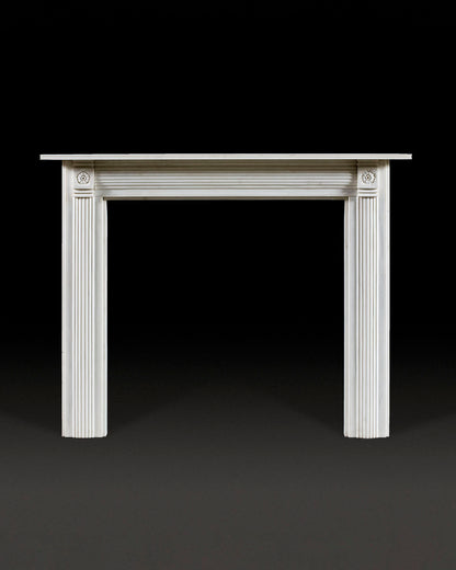 Longbourn Chimneypiece - White Marble
