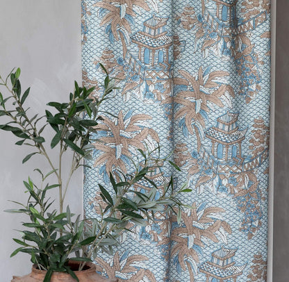 Mandalay - Blue / Flax