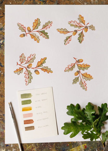 Oak Leaf Wallpaper - Spring