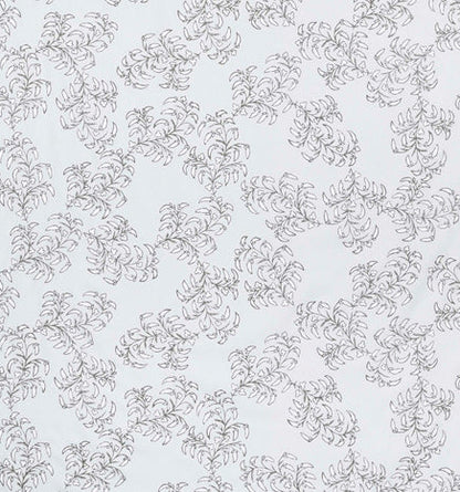 Pea Pods - White on Blue Heavy Linen