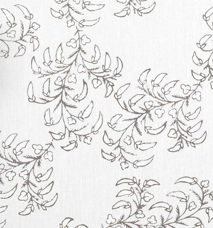 Pea Pods - White on White Heavy Linen