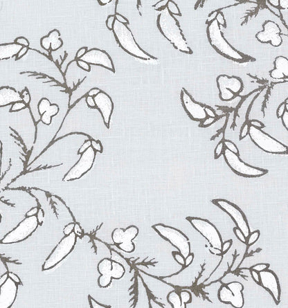 Pea Pods - White on Blue