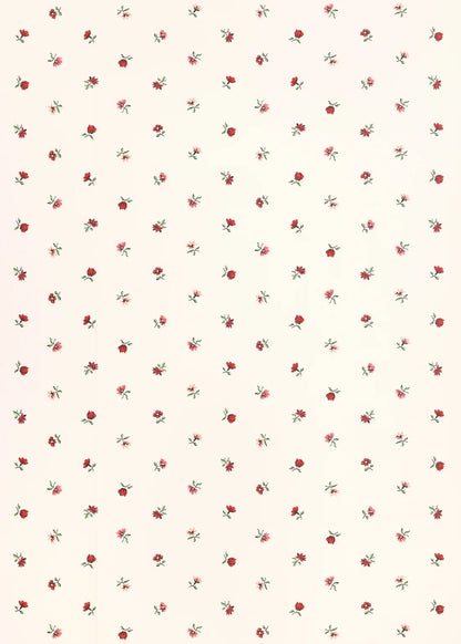 Petites Fleurs Wallpaper - Berry